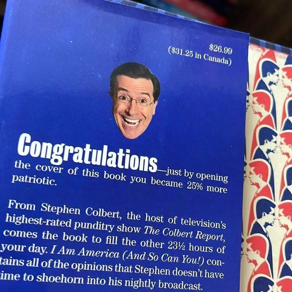 Stephen Colbert - I am America Hardcover Book - Picture 2 of 6